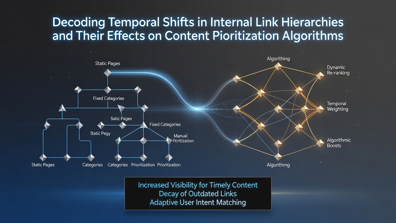 Decoding Temporal Shifts in Internal Link Hierarchies and Their Effects on Content Prioritization Algorithms